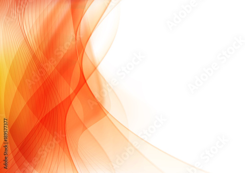 Curve and blend light Orange abstract background 005