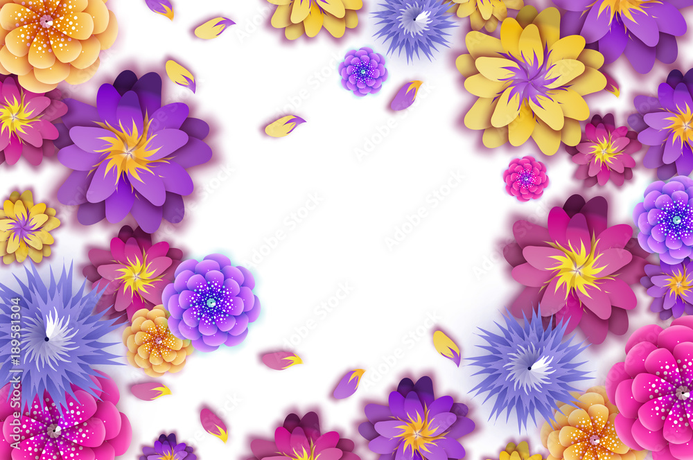 8 March. Bright Origami Flowers. Happy Women s Day. Trendy Mother s Day. Paper cut Exotic Tropical Floral Greetings card. Spring blossom. Holidays. Modern decor. 8 March. Bright Origami Flowers. Happy Women s Day. Trendy Mother s Day. Paper cut Exotic Tropical Floral Greetings card. Spring blossom. Holidays. Modern decor.