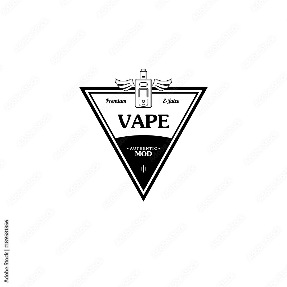 electric cigarette personal vaporizer e-cigarette retro label badge electric cigarette personal vaporizer e-cigarette retro label badge