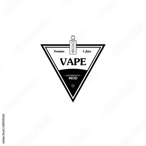 electric cigarette personal vaporizer e-cigarette retro label badge