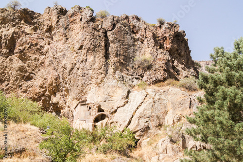 A high steep cliff.