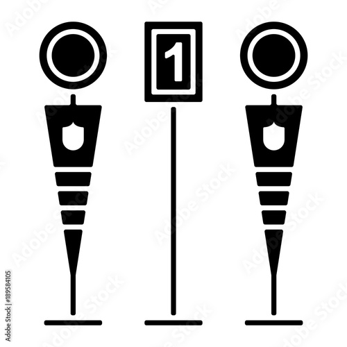 American Football Chain Gang - Icon (in Schwarz)