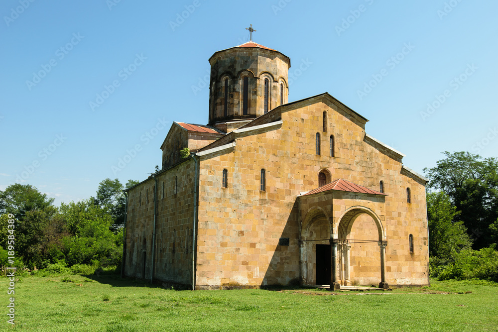 Orthodox cathedral in Mokvi village in Abkhazia