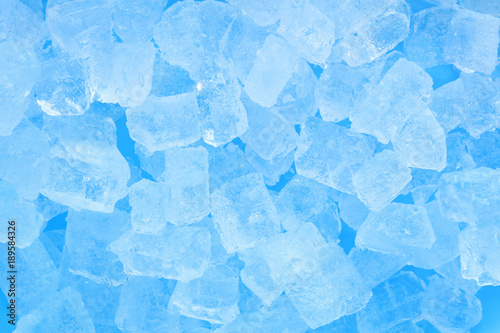 winter cold blue ice cube texture background