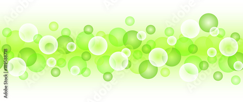 bubble border seamless green