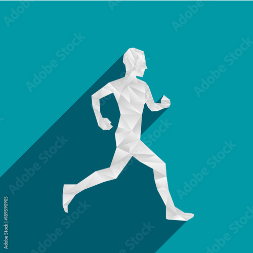 silhouette homme, course à pied