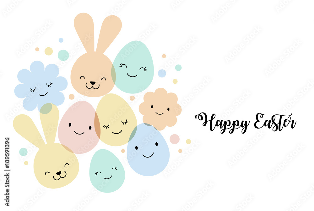 Easter card, banner and background design