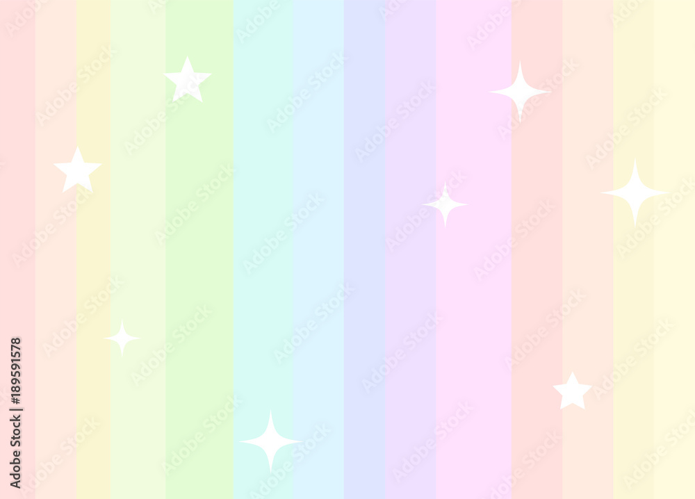 Rainbow background in pastel colours Stock Vector | Adobe Stock