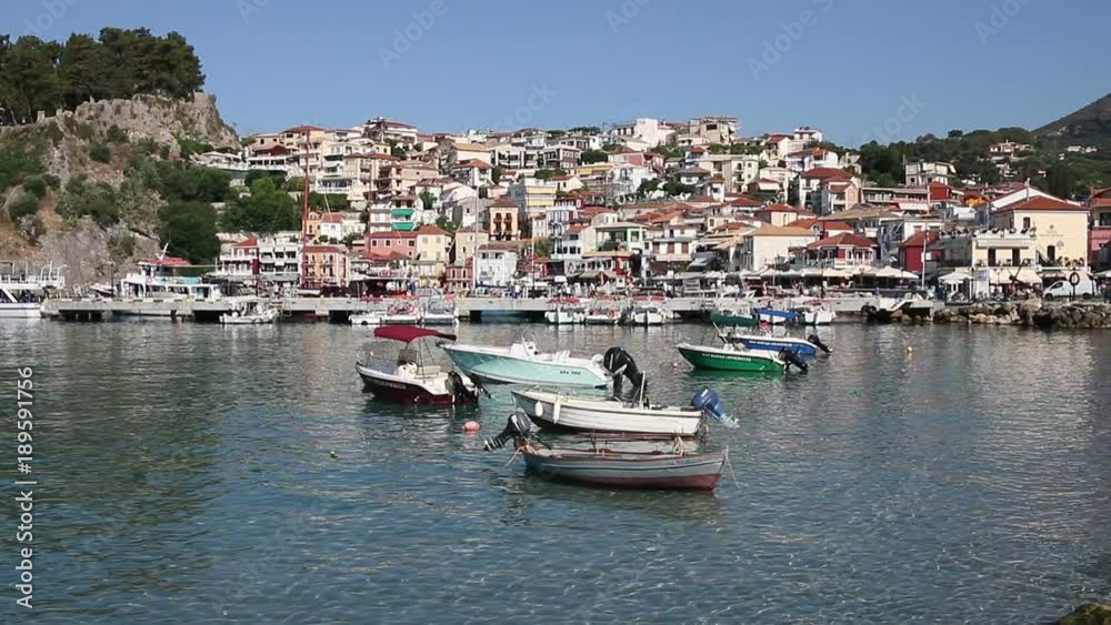Parga cityscape Greece summer season Parga cityscape Greece summer season