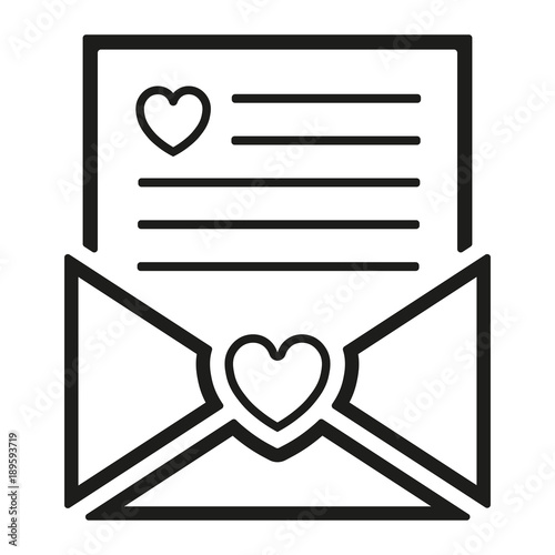 Valentinstag Icon - Liebesbrief