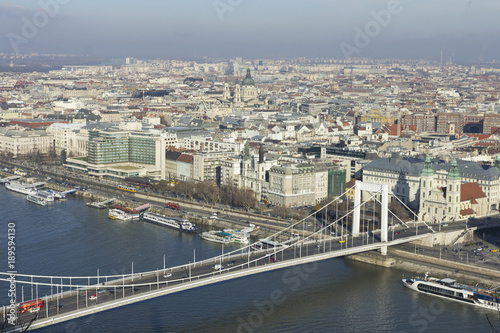 Canvas Print Elizabeth bridge in Budapest