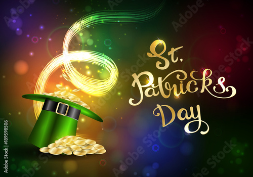 St. Patrick's Day. Greeting card with a St. Patrick's Day.