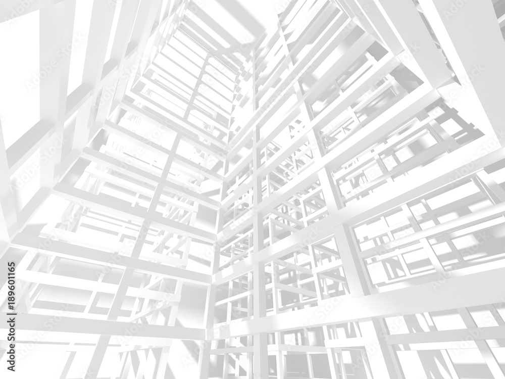 Abstract Modern White Architecture Background Abstract Modern White Architecture Background