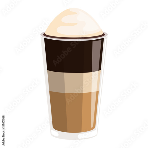 iced delicious coffee icon