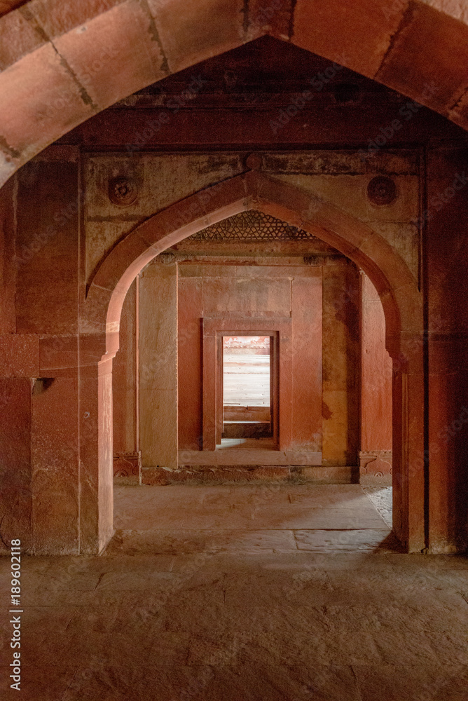 stone door in Fatehpur Sikri, Uttar Pradesh stone door in Fatehpur Sikri, Uttar Pradesh