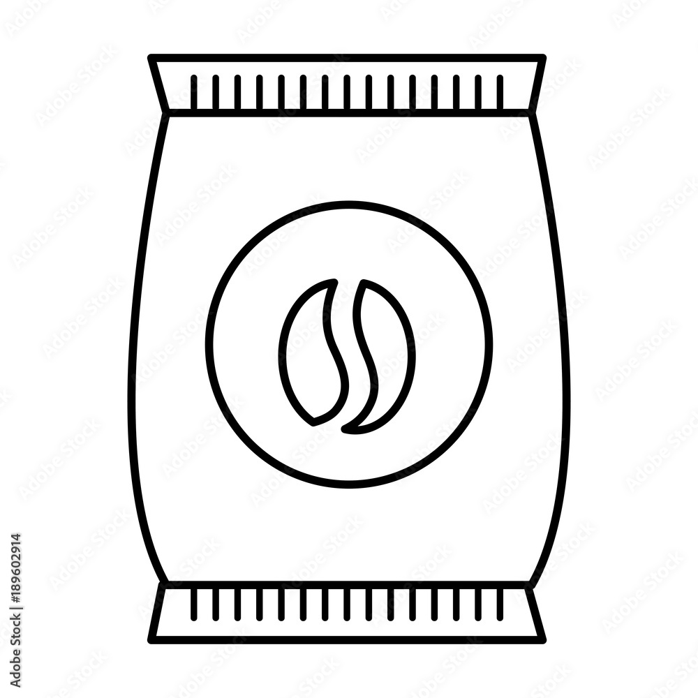 coffee bag product icon vector illustration design coffee bag product icon vector illustration design
