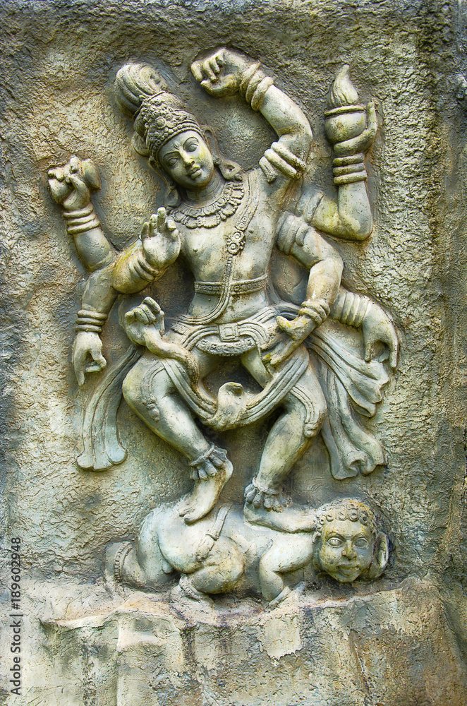 Carved idol of Lord Shiva, Sant Darshan Museum, Hadashi