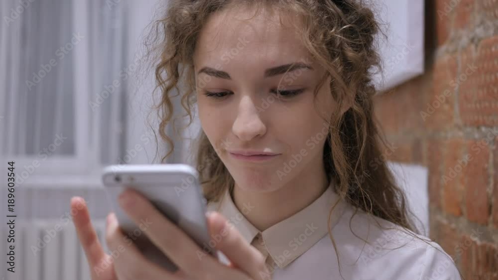Female Browsing Online on Smartphone, internet Female Browsing Online on Smartphone, internet