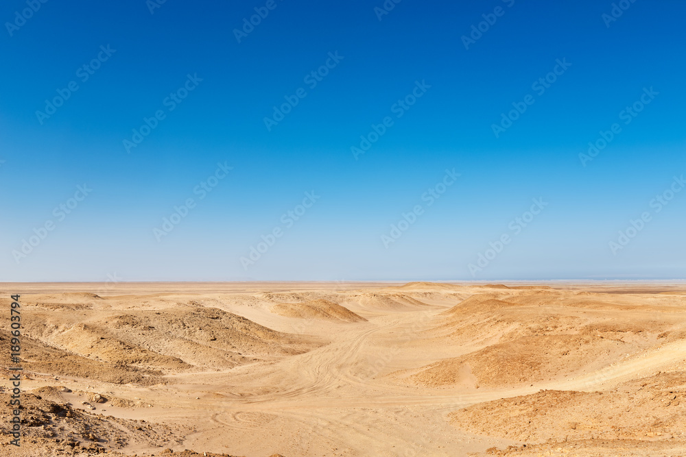 View of desert in Egypt