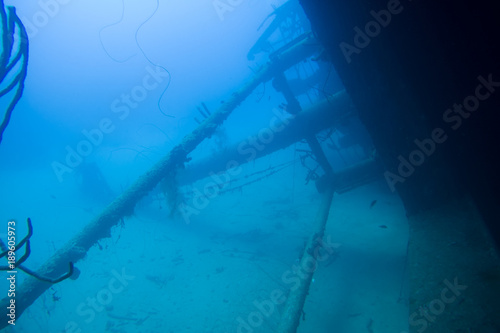 ship wreck Hilma Hooker Bonaire island caribbean sea underwater © Valerijs Novickis