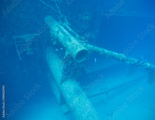 ship wreck Hilma Hooker Bonaire island caribbean sea underwater photo