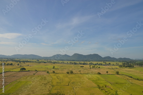 Fields and beautiful sky Thailand