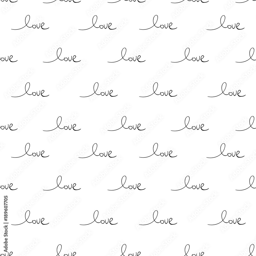 Romantic Seamless Pattern with hand written words Love and ink hearts on pink. Happy Valentine s Day concept vector illustration trendy design. Backdrop for wrapping paper, invitations, greeting cards Romantic Seamless Pattern with hand written words Love and ink hearts on pink. Happy Valentine s Day concept vector illustration trendy design. Backdrop for wrapping paper, invitations, greeting cards