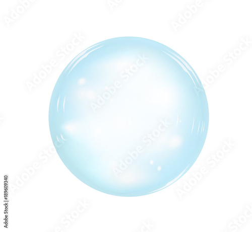 Contact lens. View from above. Realistic vector illustration