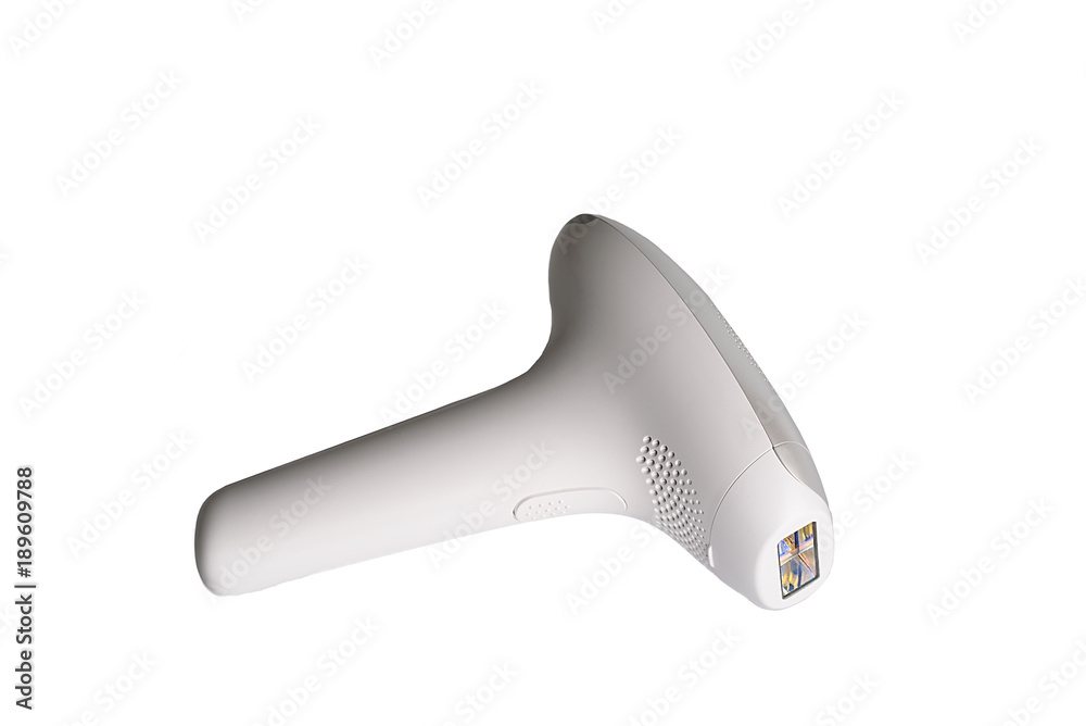 Personal IPL laser Epilation Device Isolated On White Personal IPL laser Epilation Device Isolated On White