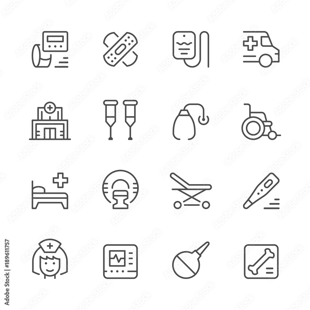 Set of medical icons Set of medical icons