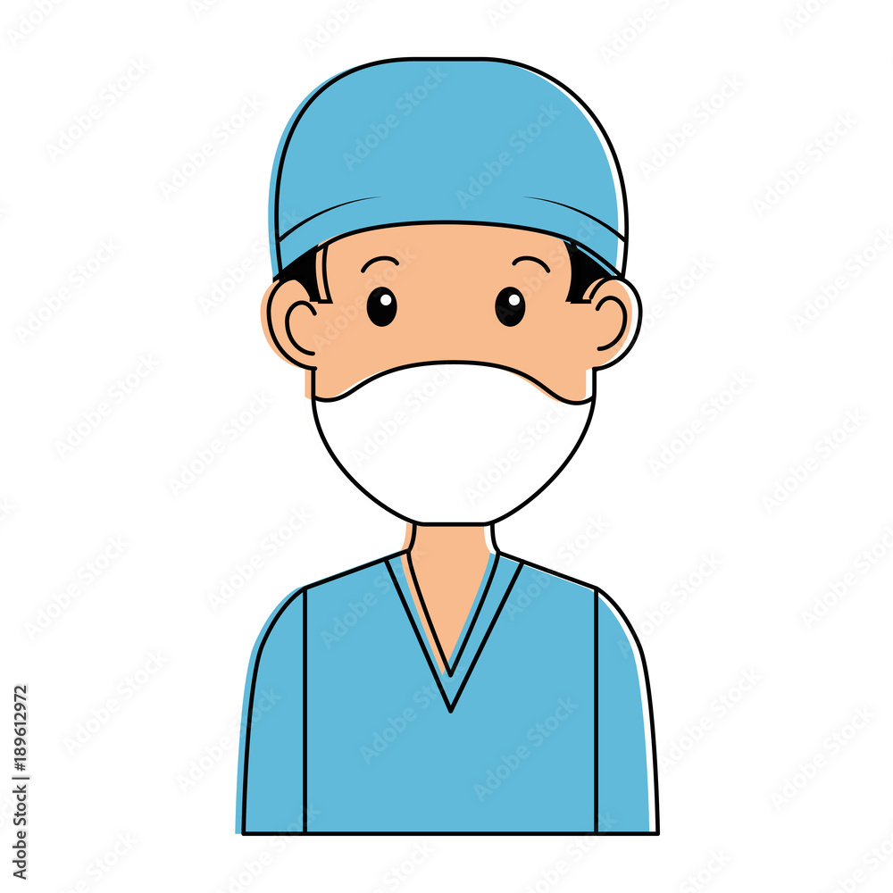 surgeon doctor avatar character icon surgeon doctor avatar character icon