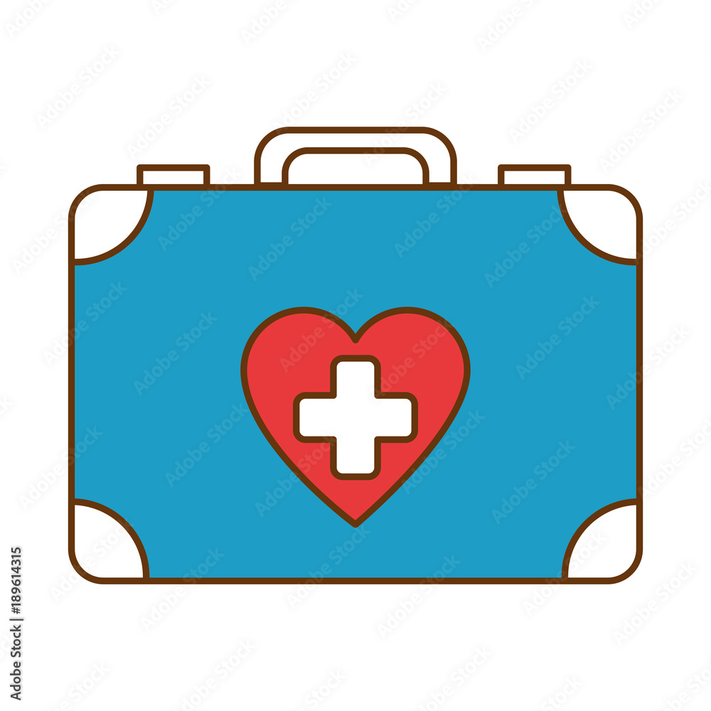 Obraz premium medical kit isolated icon