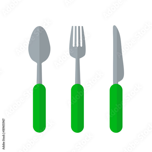 Cultery concept represented by fork icon. isolated and flat illustration
