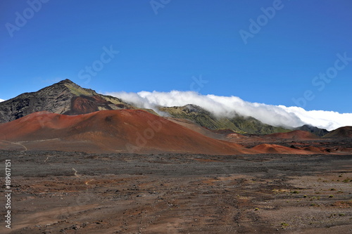  Extinct volcanoes in the Halekala National Park on the Hawaiian island of Maui