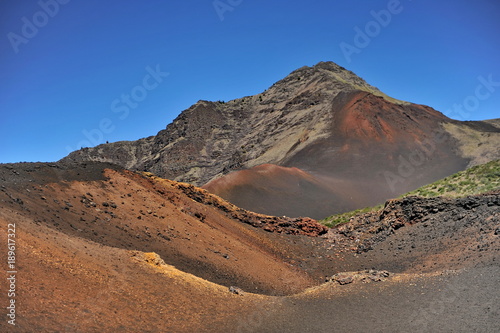   Extinct volcanoes in the Halekala National Park on the Hawaiian island of Maui
