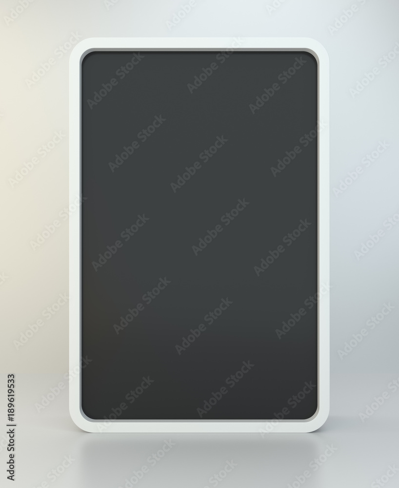 Blank advertising stand. Interactive information kiosk 3d rendering Blank advertising stand. Interactive information kiosk 3d rendering