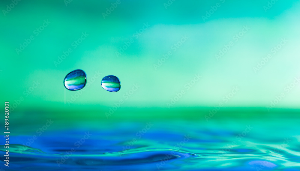 Colorful water droplet splash photograph Colorful water droplet splash photograph