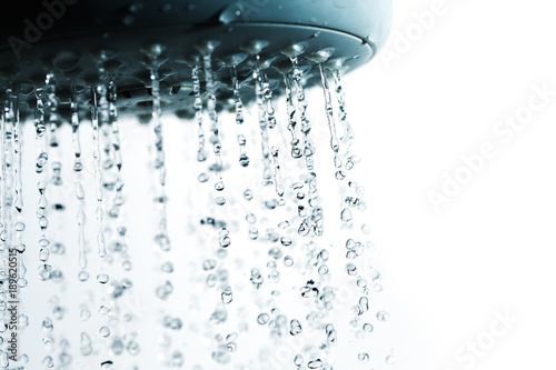 Shower and falling water drops. © Janis Smits