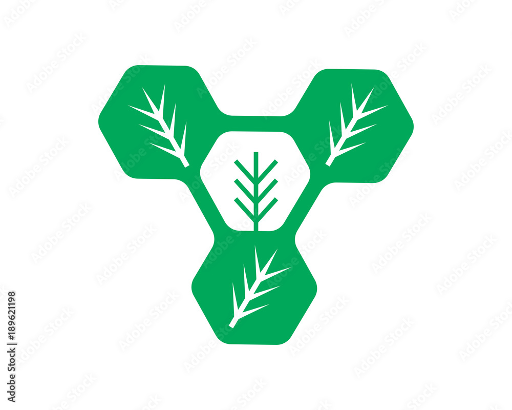 hexagon nature leaves plant nature herb image icon vector hexagon nature leaves plant nature herb image icon vector