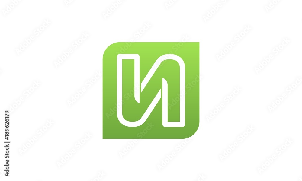 N Line Letter Square Creative Abstract Business Logo, N Monogram Outline Creative Abstract Business Modern Logo, N alphabet letter logo icon	