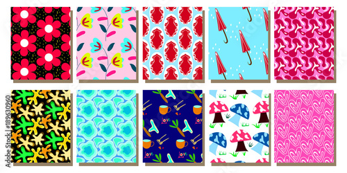 set Abstract pattern background