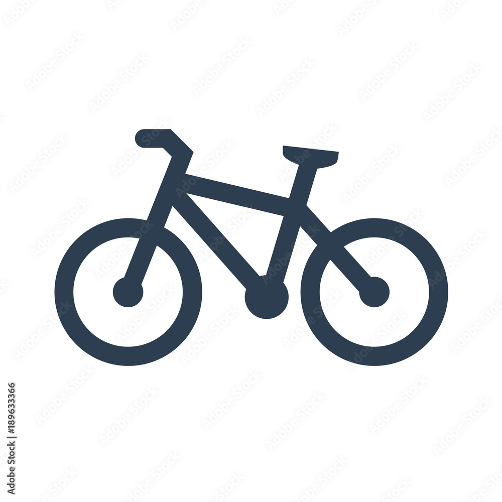 bicycle icon on white background. bicycle icon on white background.