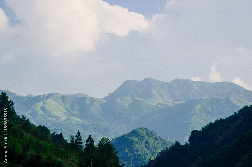 Mountains scenery in autumn 