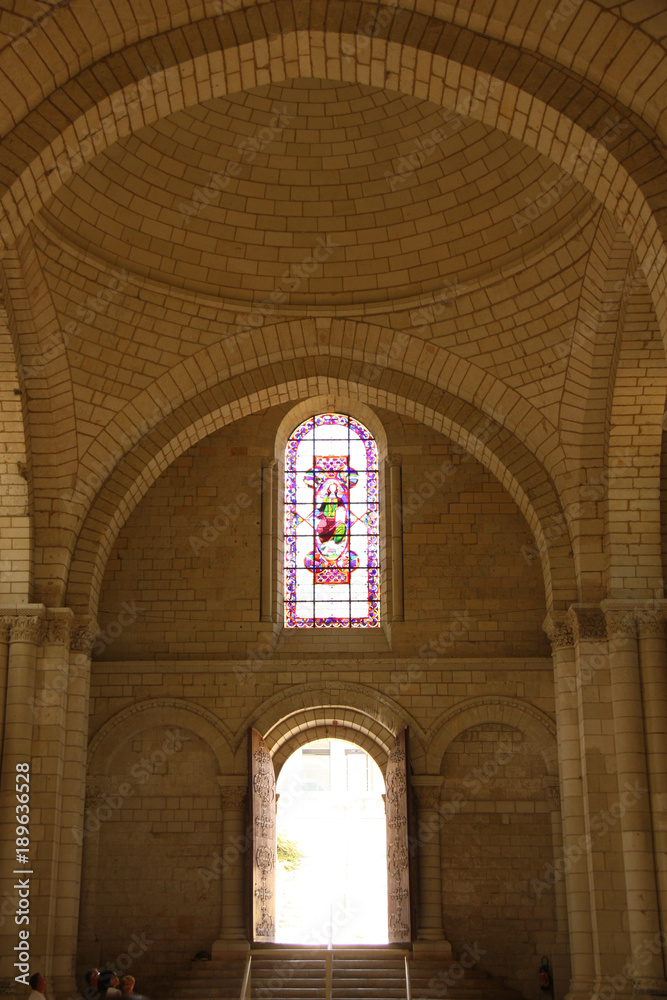 Voûtes de l'église abbatiale de Fontevraud, France