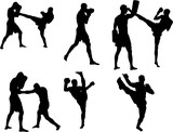 Kickbox silhouette