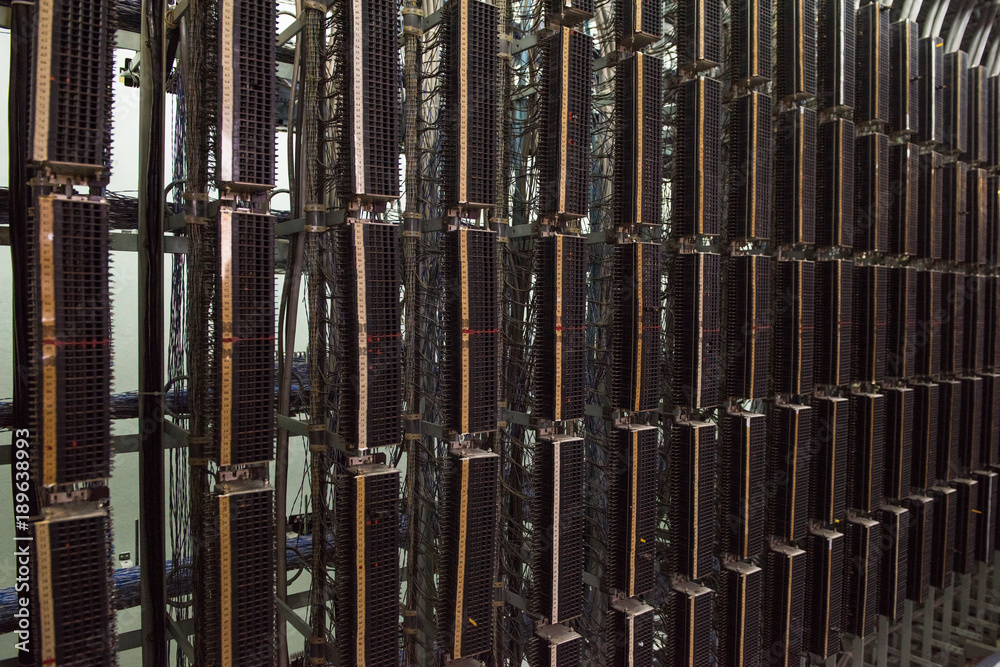 Φωτογραφία Photo of retro automatic telephone exchange