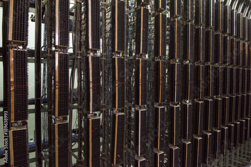 фотографія Photo of retro automatic telephone exchange