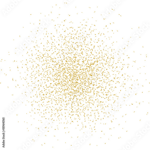 Konfettiexplosion - gold