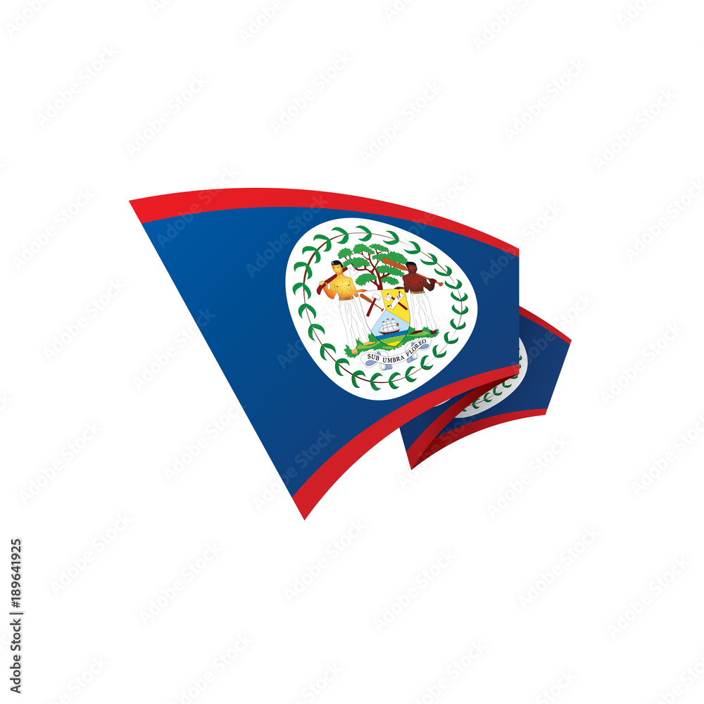 Belize flag, vector illustration Belize flag, vector illustration