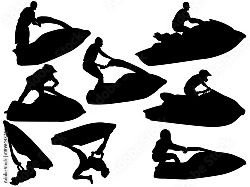 Jet ski silhouette
